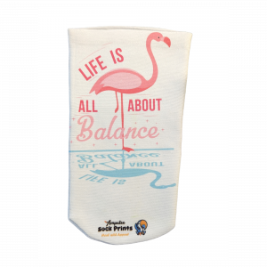 Flamingo Lifes About Balance 3 ply stump sock