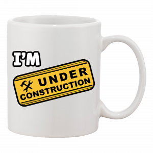 Under construction V2 Coffee mug 110z white